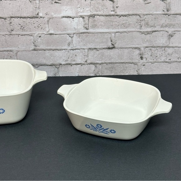 CORNING WARE Vintage Blue Cornflower Set of 3 Dishes 1 3/4 Cups & 2 3/4 Cup - Picture 4 of 16